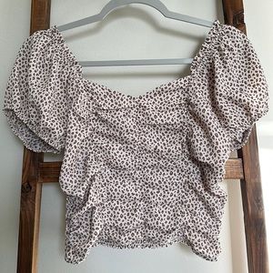 Paper Crane Small Animal Print Blouse